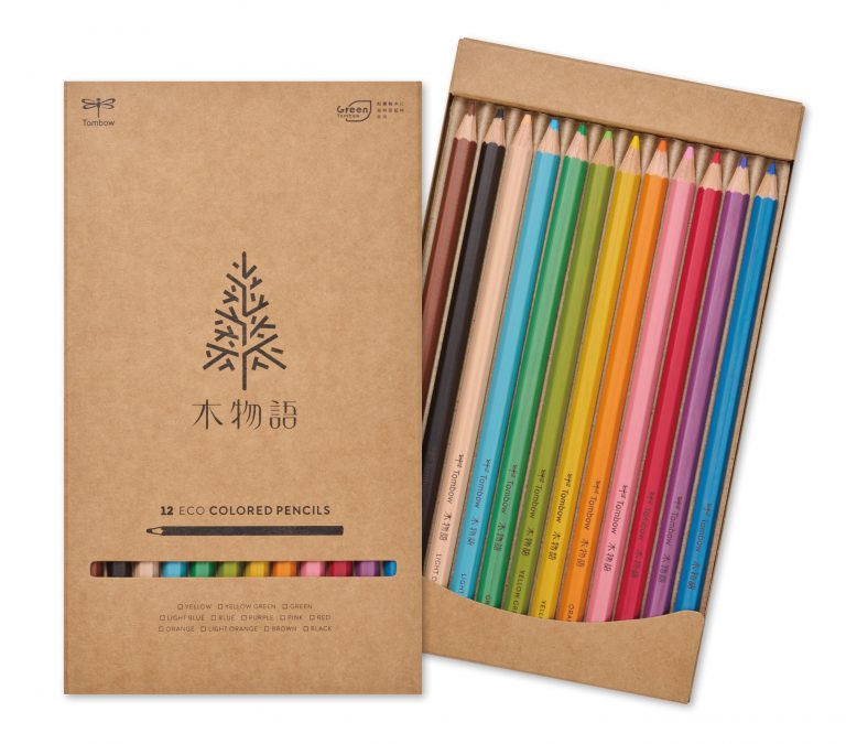 大人も欲しくなる上質な色鉛筆！トンボ鉛筆｜色鉛筆｜木物語12色ディスプレイ